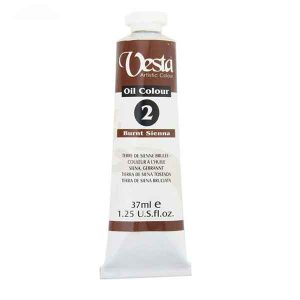 وستا رنگ روغن37میل کد2 Burnt Sienna 2